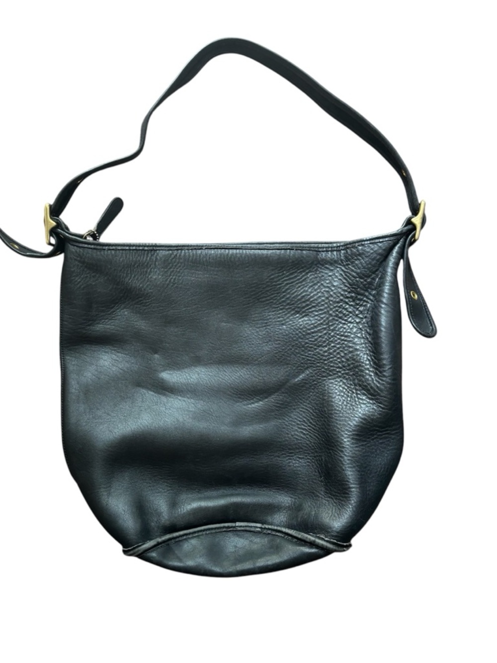 Coach Vintage Helen Berg’s Legacy Duffle Bag Black Glovetanned Leather - Picture 4 of 14